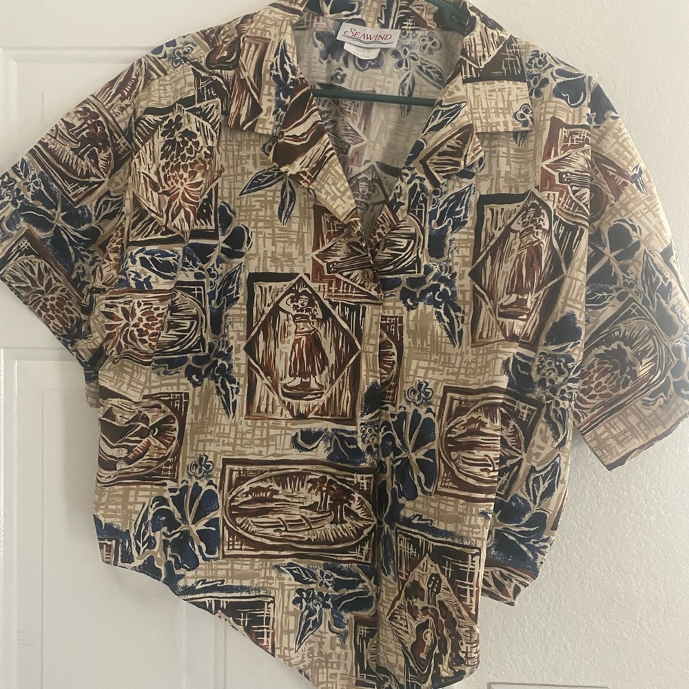 Vintage Hawaiian Print Shirt